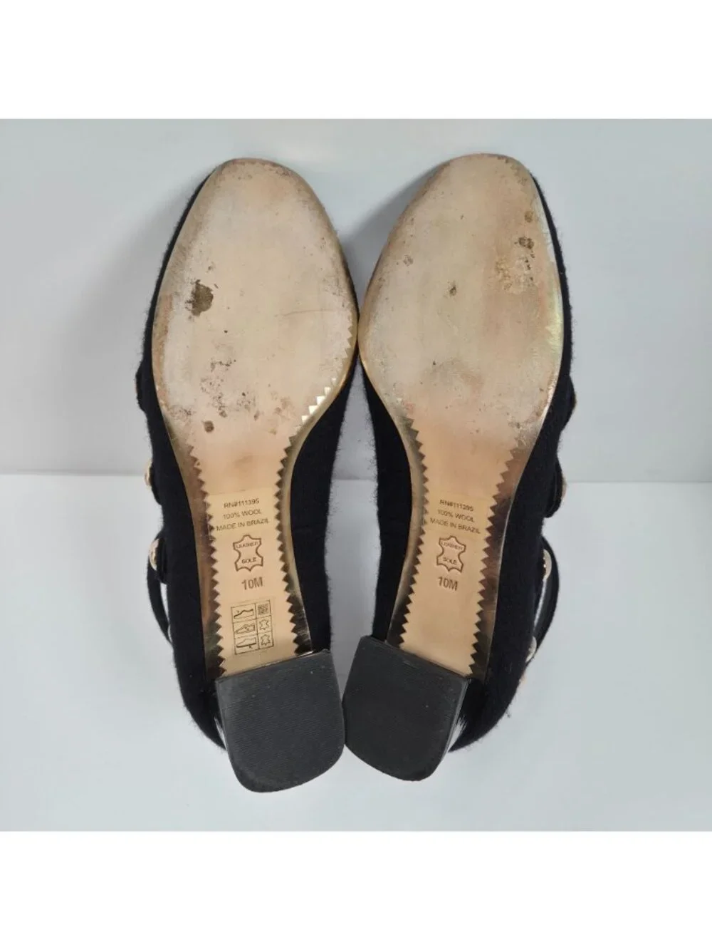 Tory Burch Marisa Women's Black Suede Studded Strappy Heels US Size 10M